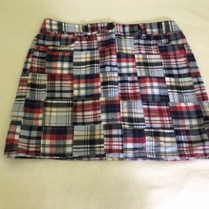 Loft Madras Plaid Skirt
